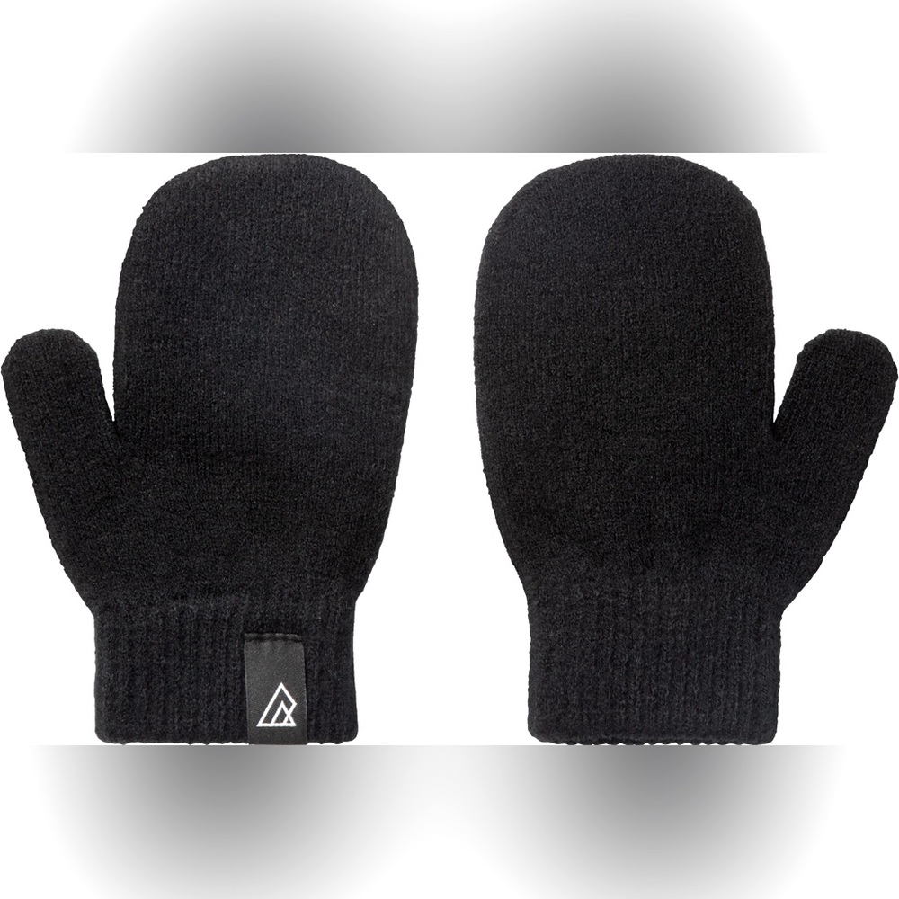 Sz O/S Ripzone  unisex JR Logan 2.0 knit Mitts black beauty